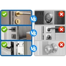 Beschadigde / onvolledige elektronische deurslot 60 mm (30/30) Eseeesmart Bluetooth-vingerafdruklezer