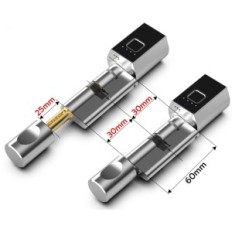 Skadet / ufullstendig elektronisk dørlås 60 mm (30/30) Eseesmart Bluetooth fingeravtrykksleser