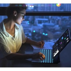 Tastiera dall'iPad Air 13 (M3 / M2) e PRO 12.9 TECKURS con un supporto 85 cm