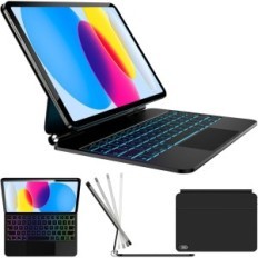 Case with keyboard for iPad 10/11 "(2022/2025) Nufz X8 QWERTZ DE Magnetic Exhibition
