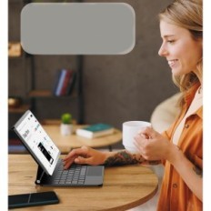 Caso con tastiera per iPad 10/11 "(2022/2025) Nufz X8 Qwertz de Magnetic Exhibition