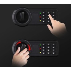 Tenamic 34L cassaforte fuoco nero e impermeabile con tastiera in acciaio