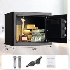 Tenamic 34L sicher schwarzes Feuer und wasserdicht mit Stahltastatur