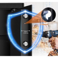 Poškodovan požar sef Mejasg 31x37x40cm 42L Pohištvo z gradom