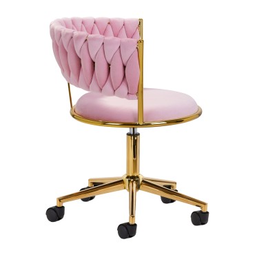 4Rico Drehsessel QS-GW01G Pink — Seitenansicht