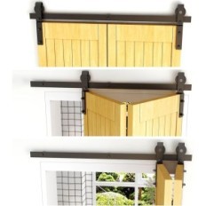 Sistema deslizante CCJH 100 CM a 2 puertas plegables de un lado sin puertas