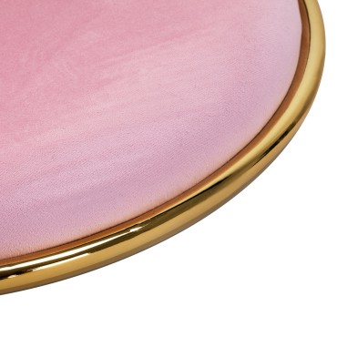 4Rico Drehsessel QS-GW01G Pink — Detailaufnahme Sitz