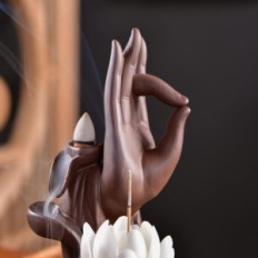 UŻYWANE Ceramiczny kominek zapachowy wsteczny Zen Lotus