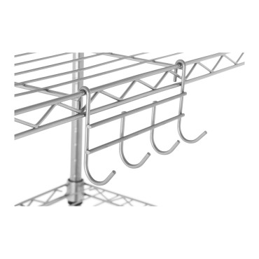 Žične žice police Openwork Barva siva 150x55x35cm do 150kg