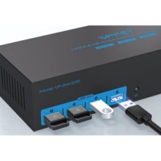 Skift KVM AILVLVNG VP-SW332 8K60Hz 3XPC 3Xmonitor 4K144Hz 4xUSB 3.0 Udstilling