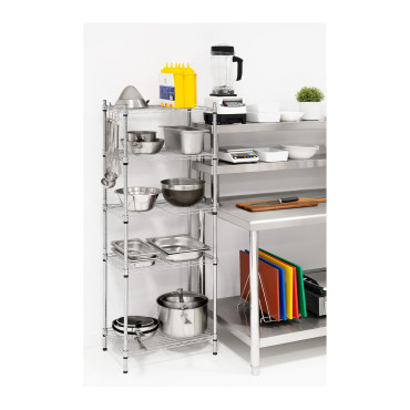Stiepļu stiepļu plaukti Openwork krāsa pelēka 150x55x35cm līdz 150 kg