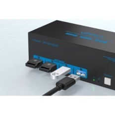 KVM Switch 2 računalniki 3 Ailvlvng VP-SW230 4K60Hz HDMI USB 3.0 Monitorji s 4 USB vrata