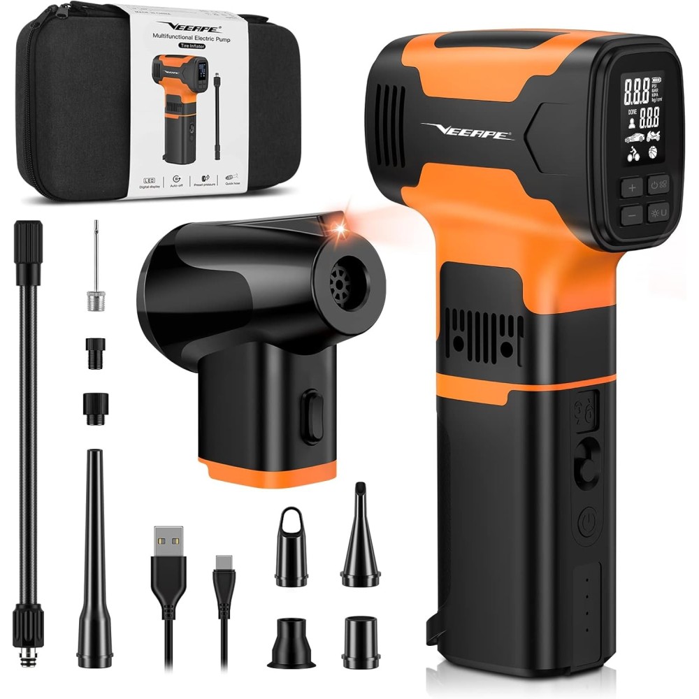 Compressore d'aria incompleto per le gomme VEOPE 3 in 1