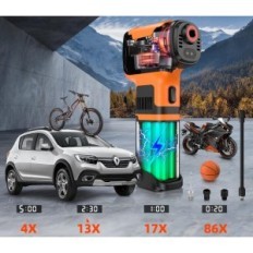 Compressore d'aria incompleto per le gomme VEOPE 3 in 1