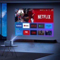 Oštećeni projektor ByinterK X25 Full HD 1920x1080 680ansi Smart WiFi