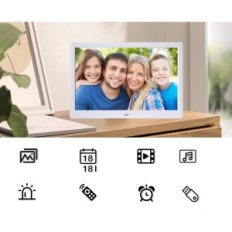 Used Digital Photo Frame TSITSC 1301-DE-Weiß-1 13,3`` 32 GB Biała