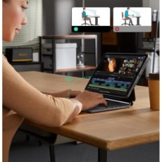 Použitý ESR 6B022 pouzdro s klávesnicí pro iPad Pro 11 "(M4 2024) QWERTZ, 360