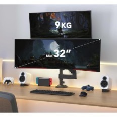 Huanuo Hnds8 Houder voor 2 monitoren 13 "-32" VESA 75/100