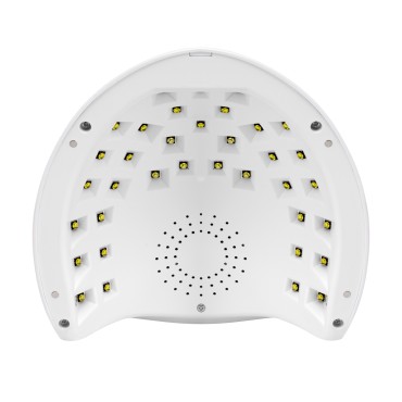 Lampe UV LED OCHO NAILS X13 65W blanche avec fond miroir — vue de dessus