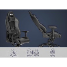 Kasutatud KLIM esports Gaming tugitool kuni 150 kg, must kontori tool