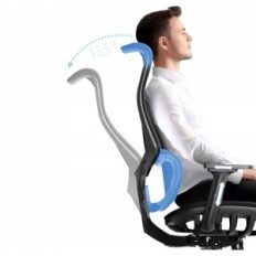 Utställningskontor Fåtölj Joyly A-919 Svart Modell upp till 150 kg med rutnät