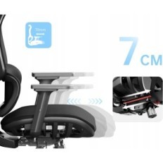 Fauteuil Office de bureau Joyfly A-919 Noir Modèle jusqu'à 150 kg avec grille