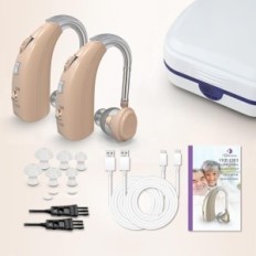 Aparat słuchowy Delmicure 03-Beige dla dorosłych z 2 trybami i regulacją