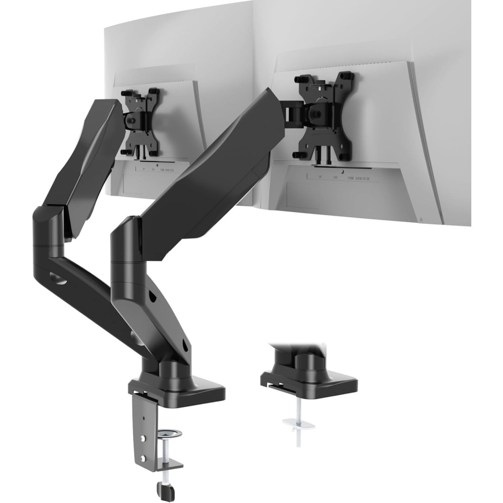 Used handles 2 GSMP002 monitors Adjustable VESA gas holder