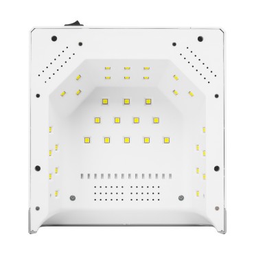 OCHO NAILS LED UV lampe X22 72W trådløs hvid med spejlbund — ovenfra