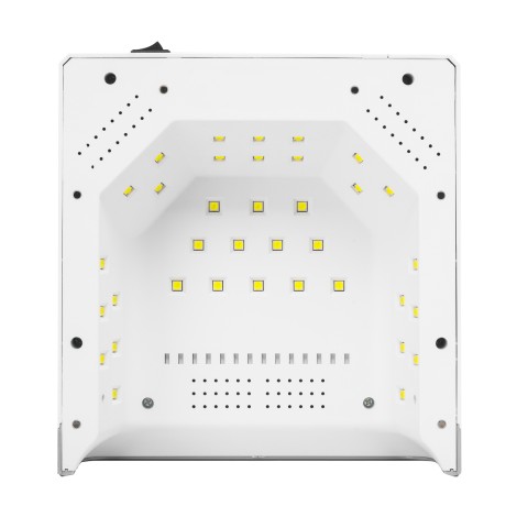 OCHO NAILS X22 72W vezeték nélküli LED UV lámpa tükör alappal, fehér — felülnézet
