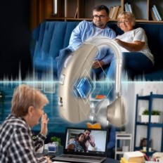 Delmicure 1303DG Aide auditive pour adultes avec 2 modes et 4 niveaux