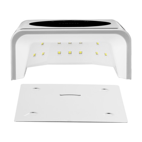 OCHO NAILS LED UV lamp X22 72W wireless white with mirrored bottom — front view