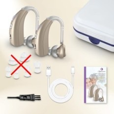 Ελλιπές delmicure 1303dg Ακουστικό βοήθημα για ενήλικες με 2 τρόπους