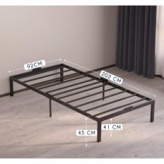 Álomágy 90x200 cm fémkerettel, 45 cm magas és nagy rekesz