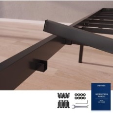 Incomplete / used Dreamzie bed frame 135x190x35 cm for two people