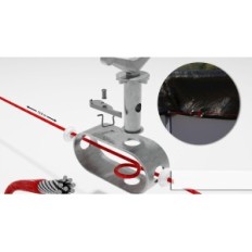 Kryt planenfuxu planenfux PP01-BL 420cm (kulaté) Kolo 366cm 2v1 Naklonění PE 200g / m² pro bazén 320-366 cm