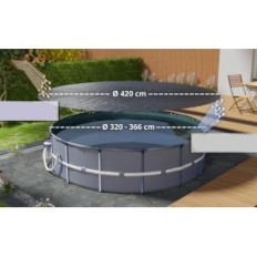 BASIN COVER PLANENFUX PP01-BL 420CM (Rund) Runde 366cm 2in1 Tilt PE 200g / m² til swimmingpool 320-366 cm