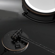 LED-spiegel cosmetische muur met achtergrondverlichting 1,1809D 360 ° 20 cm geroteerd