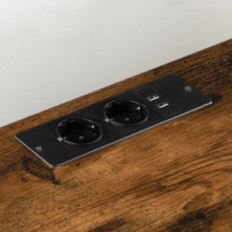 Used Set of 2 Night Tables Hoobro with 2xNown + 2xusb