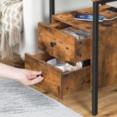 Rabljeni set od 2 noćna tablica Hoobro s 2xnown + 2xusb