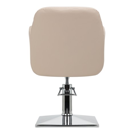 Sillón de peluquería Gabbiano Monaco beige — vista trasera