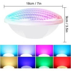 LED ledede Kingwen 40W RGBW IP68 12V til poolen og nedsænkning Akvarium