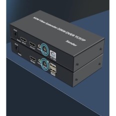 Instentore KVM non completo / utilizzato HDMI + USB Fibra ottica 20 HP Audio / IR Full HD 1080p dopo 1-fibra SM