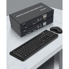 Ei-täydellinen / käytetty KVM Extender HDMI + USB Fiber Optic 20 HP Audio / IR Full HD 1080p 1-kuitu SM