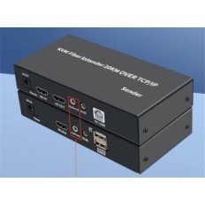 Ikke-komplett / brukt KVM Extender HDMI + USB Fiber Optic 20 HP Audio / IR Full HD 1080p 1-Fiber SM