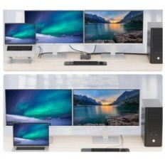 KVM 2xPC 2x USB- C HDMI 4K60Hz, USB 3.0, közös billentyűzet és egér