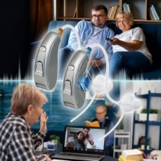 Delmicure VHP-702 Duo Aparelho Auditiva com Controle de Volume e Modos