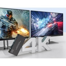 KVM Switch 2 PC 2 Monitors DisplayPort HDMI 4k 60hz USB 3.0 Tjcxele