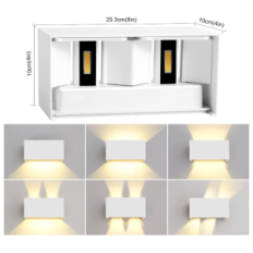 Brukt Wall Lamp King Kingwen 20W Varm hvit med hyggelig lys