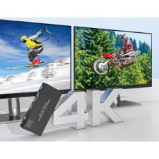 KVM Switch 2 PC 2 DisplayPort 4K144Hz Monitory USB 3.0 Dual Monitor TJCXELE